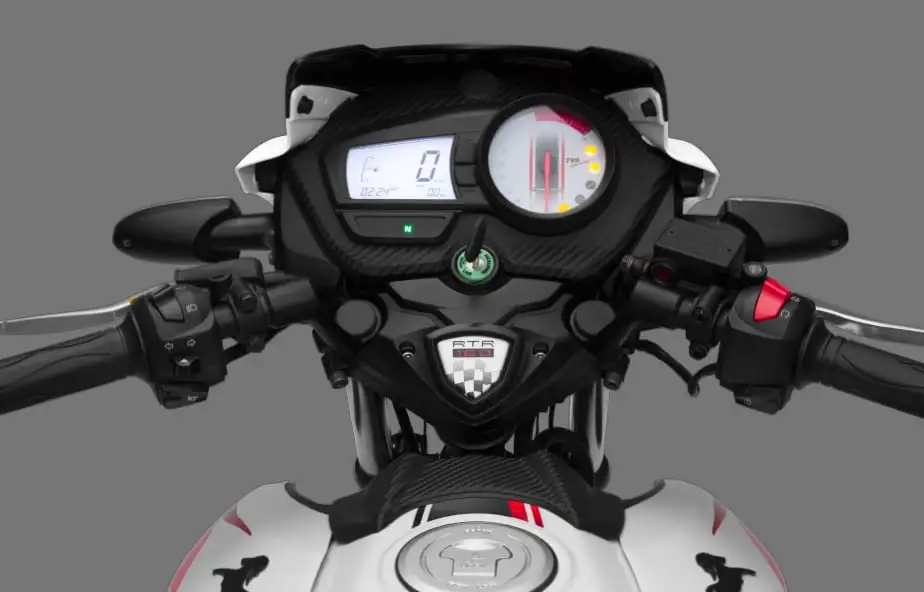 Medidor de Velocidad Digital Inspirado en Carreras de la Motos TVS RTR 160 2V